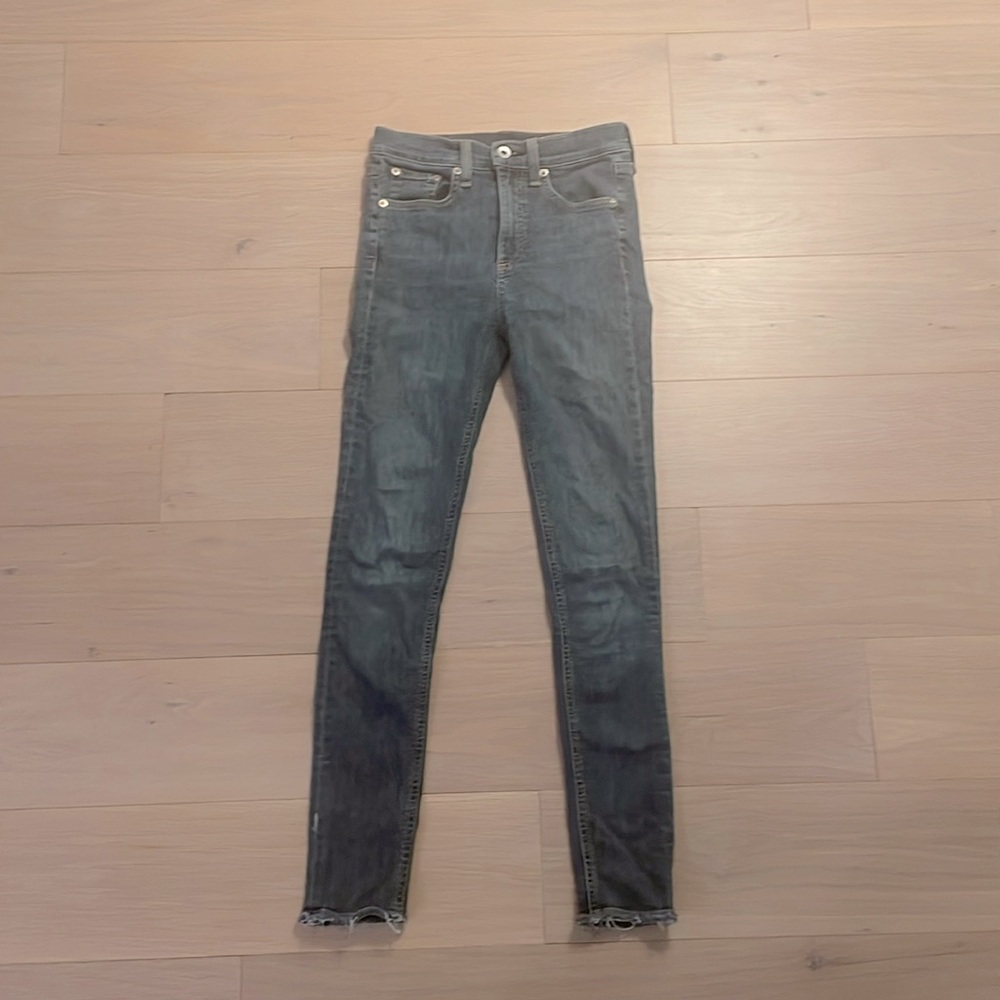 rag & bone high rise ankle skinny jeans - size 24